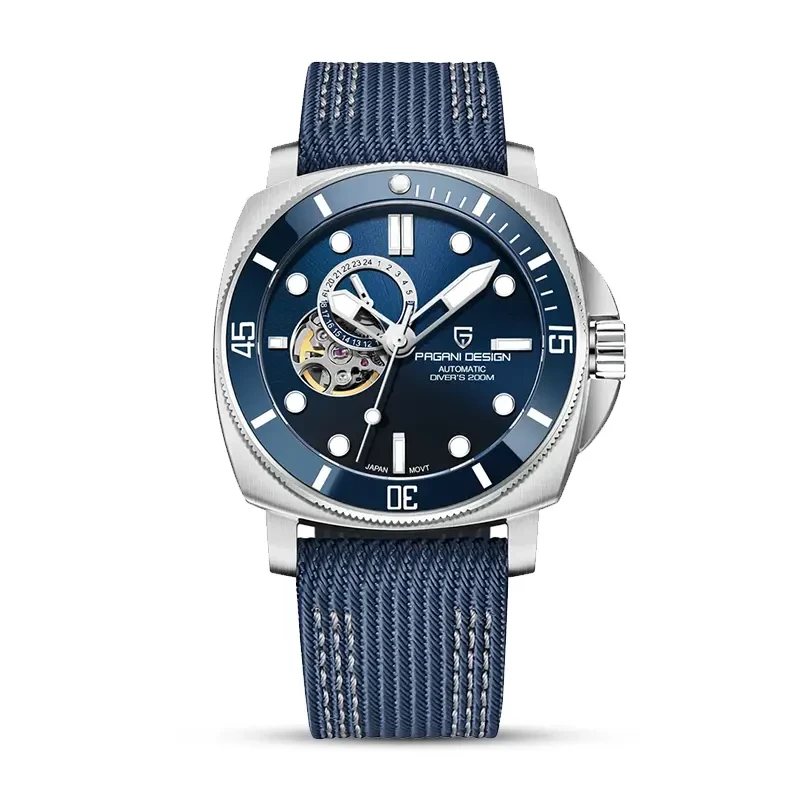Pagani Design PD-1736 Open Heart Automatic Blue Men's Watch